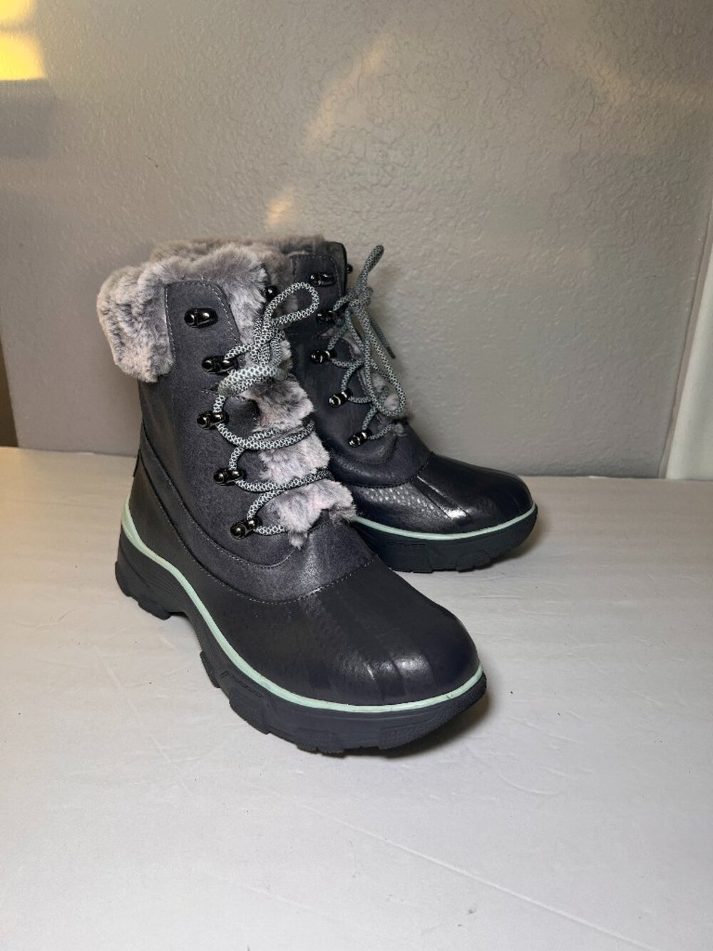 JBU Jambu Women Size 8.5 Gray Maryland Winter Boots Faux Fur